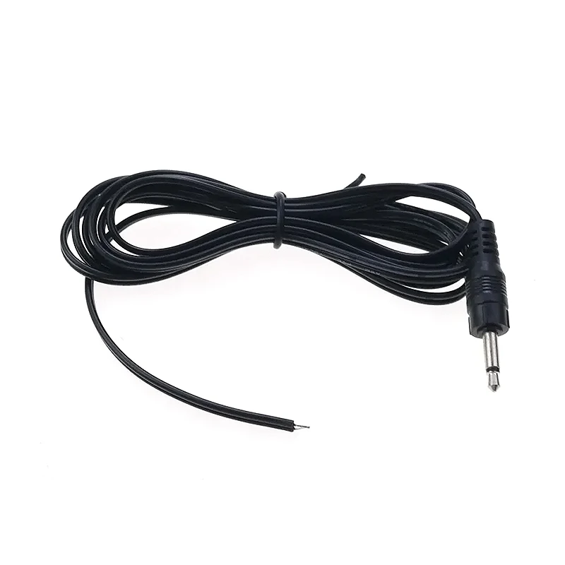

1PCS 2 Pole 3.5mm Mono Stereo Headset Male Plug With Cable 3.5 mm Audio Jack Adapter Connector Length:1.45m