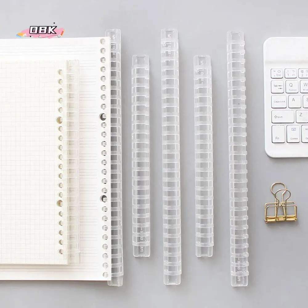 Supplies Paper Collection Clips Binder Circle Ring Plastic Comb Bindings Loose Leaf Book Binder Rings Binding Spines