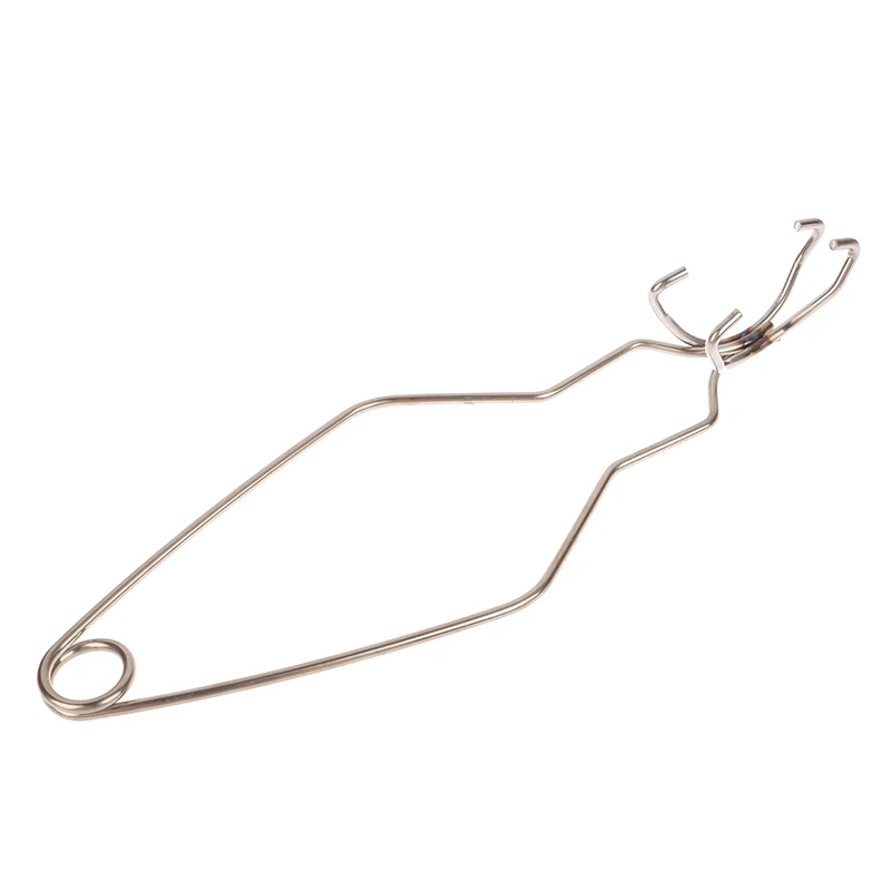 25cm Crucible Pliers Gold Melting Bowl Furnace Accessories Stainless Steel Gold Melting Bowl Clamping Pliers Crucible Tong Clamp