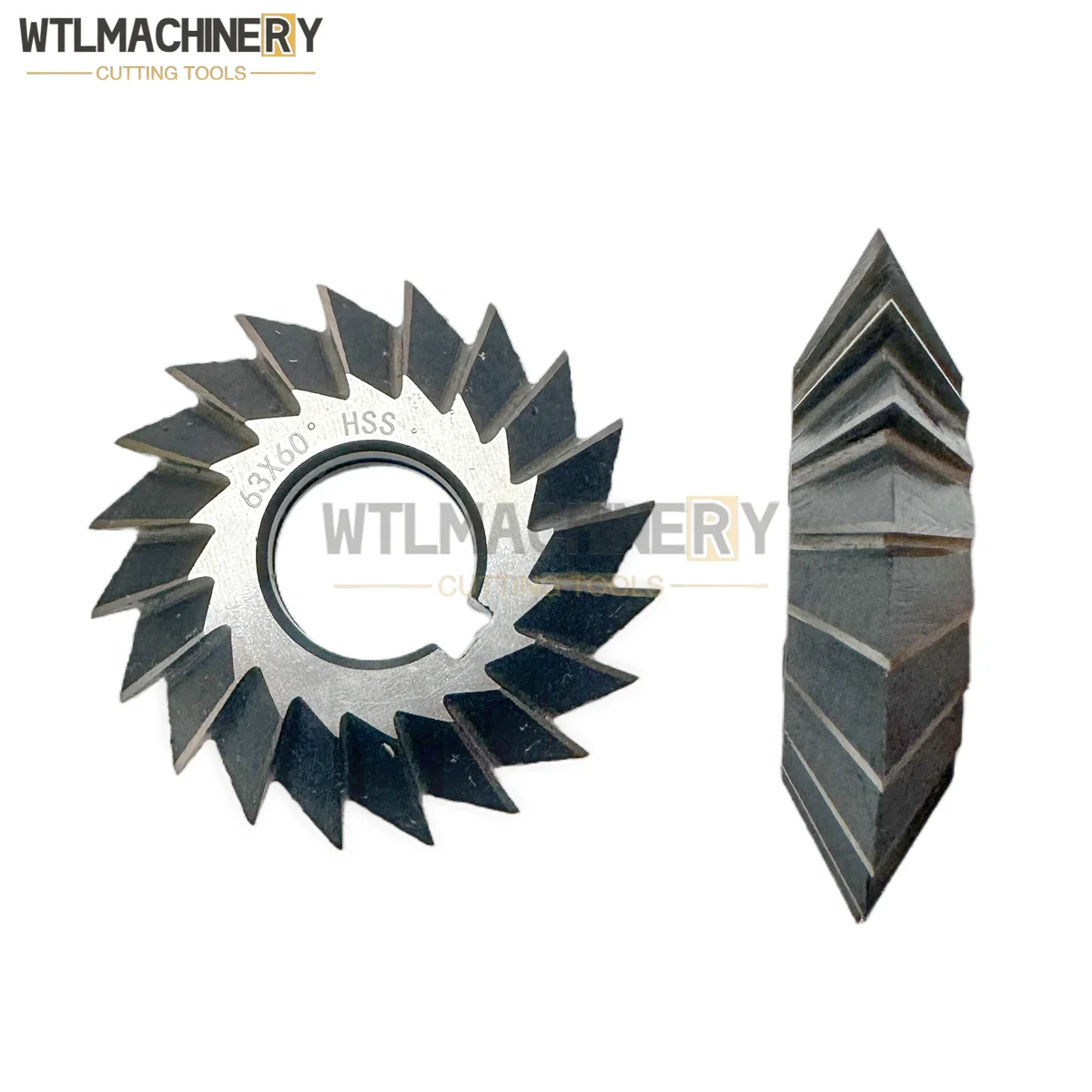 1Pc HSS W6542 Double Angle Milling Cutter V Shape Edge 30/45/60/90 Degree [Outer Diameter*Inner Diameter*Thickness(mm)-Degrees]