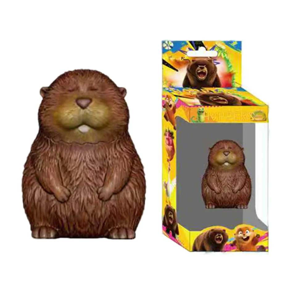 New Model Hoppers Beaver Transformation Plan Action Figures Cute Cartoon PVC Model Toy Gift for Kids