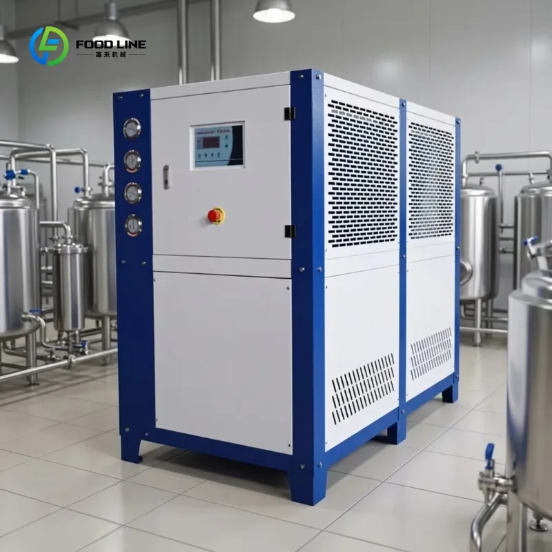 10-50HP Air Cooled Scroll Industrial Glycol Water Chiller Motor Pump Commercial Custom