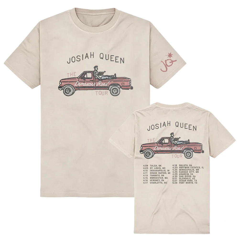 Josiah Queen Damascus Road Tour 2027 T-shirt Unisex Streetwear Summer Cotton Short Sleeve Tshirt Casual O-neck Graphic Print Tee