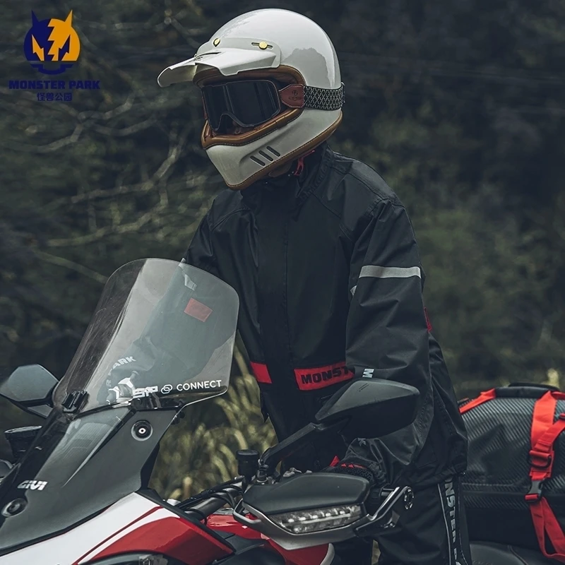 Unisex Motorcycle Raincoat Rain Pants Suit  Rainstorm Prevention Motocross Riding Jacket Riding Motorcycle Accessories Raincoat