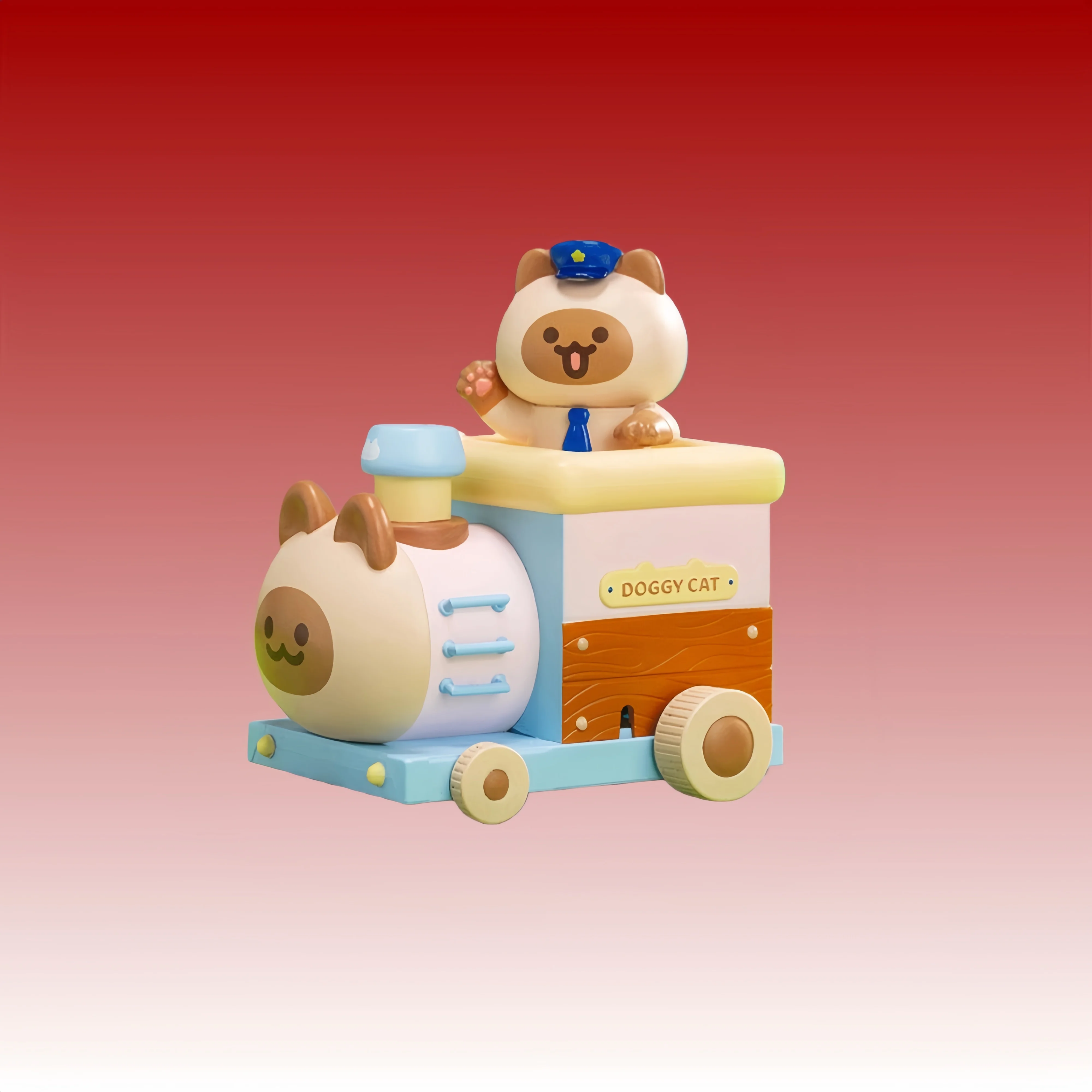 Doggy Cat Fantasy Train Series Blind Box Mystery Box Caixa Caja Dolls Gift Anime Action PVC Figure Toys