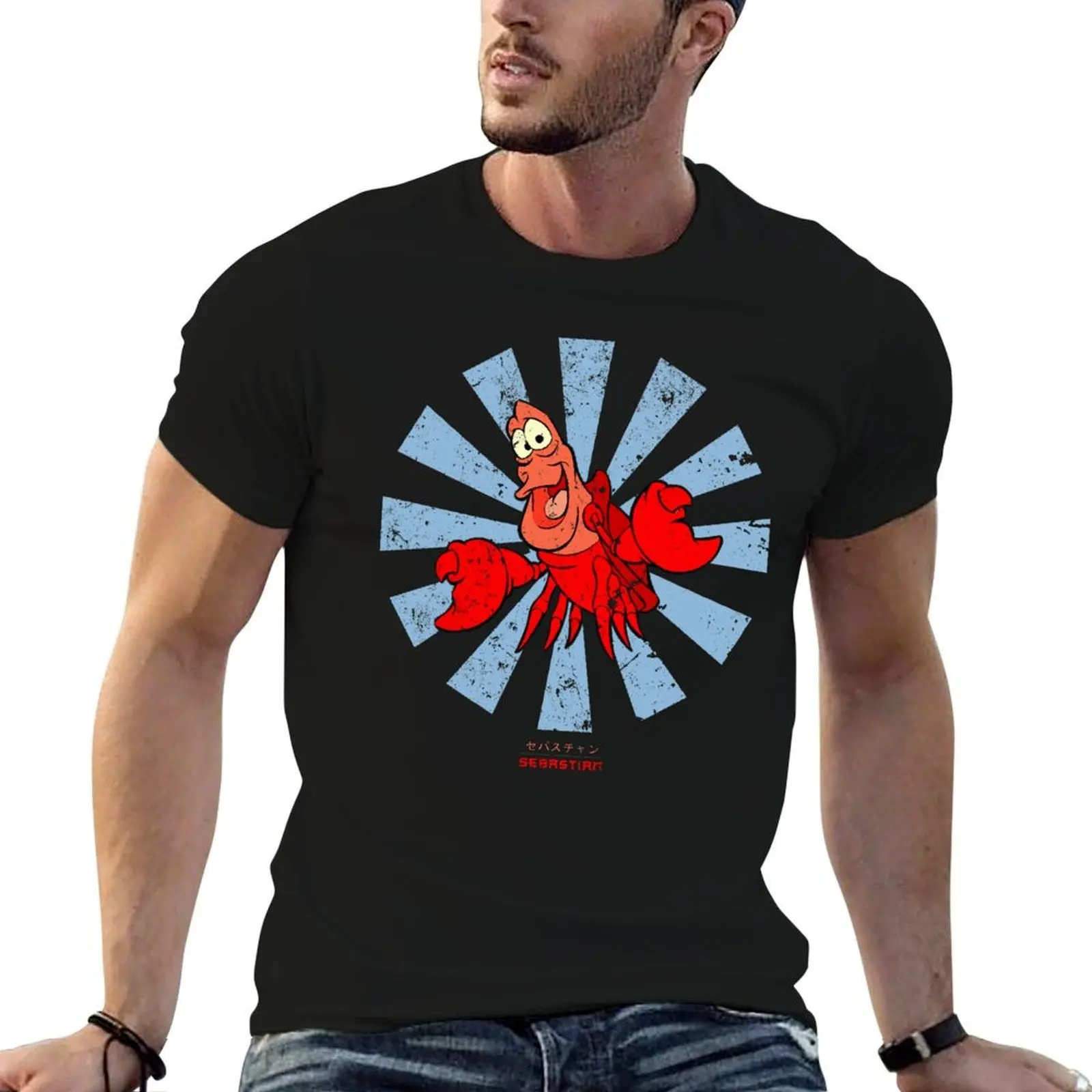 

Sebastian Retro Japanese T-Shirt funny t shirts man man t shirt heavy cotton T-Shirt