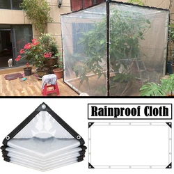 0.14mm/0.16mm Transparent Outdoor Tarpaulin Gazebo Pergola Windproof Canopy Succulent Plants Waterproof Cover PE Rainproof Cloth