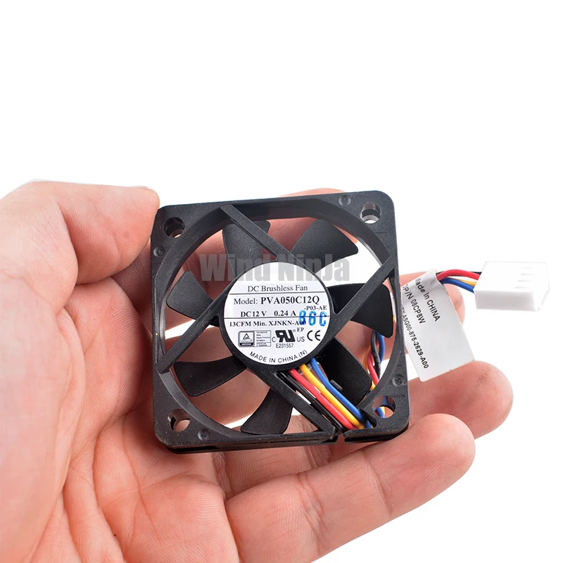 PVA050C12Q XJNKN-A00 5cm 50mm fan 50x50x10mm DC12V 0.24A 4pin 13CFM Cooling fan for chassis CPU cooler - Image 6