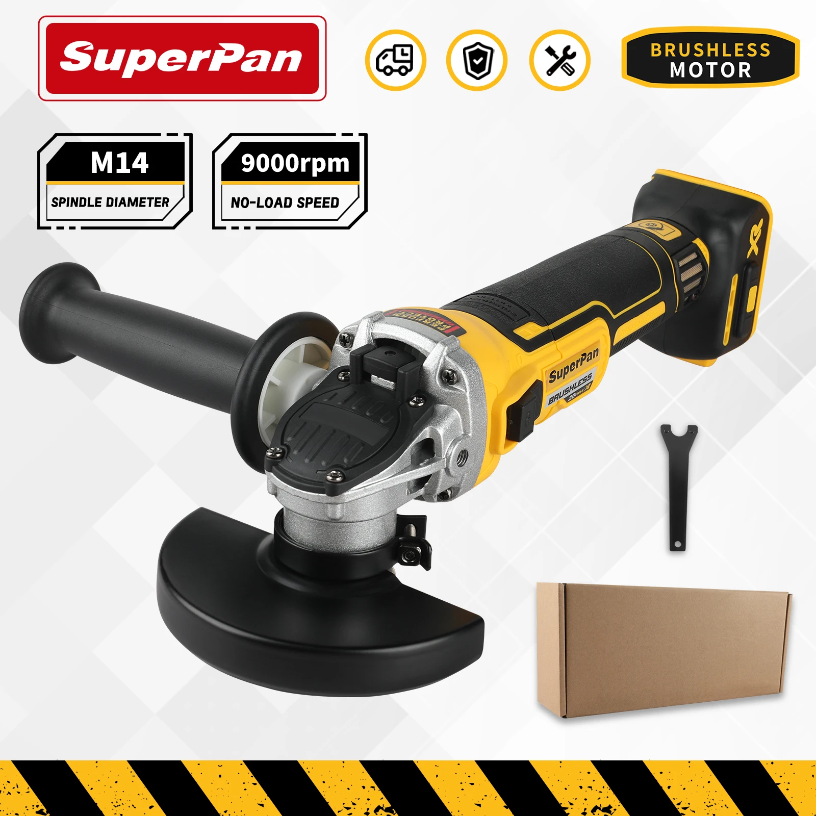 

Superpan 405NT Professional 20V 125mm Electric Angle Grinder - Heavy-Duty Grinding & Polishing Power Equipment
