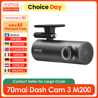 70mai Smart Dash Cam 3 English Voice Control 1080P HDR Night Vision Support 24H Parking Monitor WIFI 70mai Car DVR M200