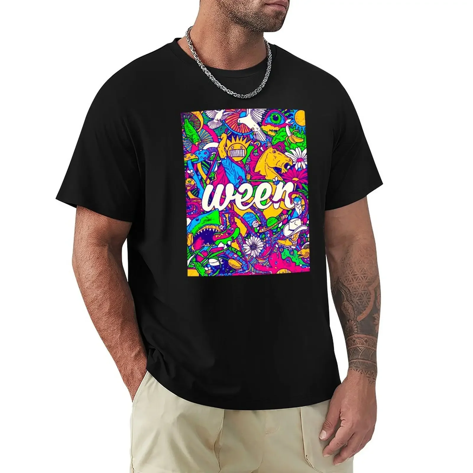 

halloween with ween T-Shirt new edition customizeds funnys tshirts for men