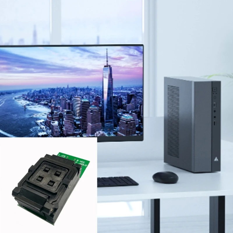 BGA24 to DIP8 Socket Adapter Efficient Solution for Flash Chip Programming and Testing