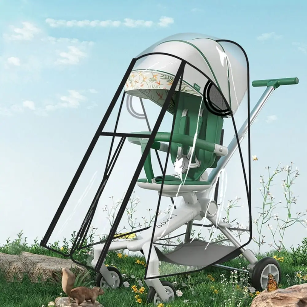 

Прозрачные детские коляски, непромокаемый чехол, водонепроницаемый дорожный чехол для детской коляски, непромокаемый чехол с благородным видом, ветрозащитный плащ для коляски