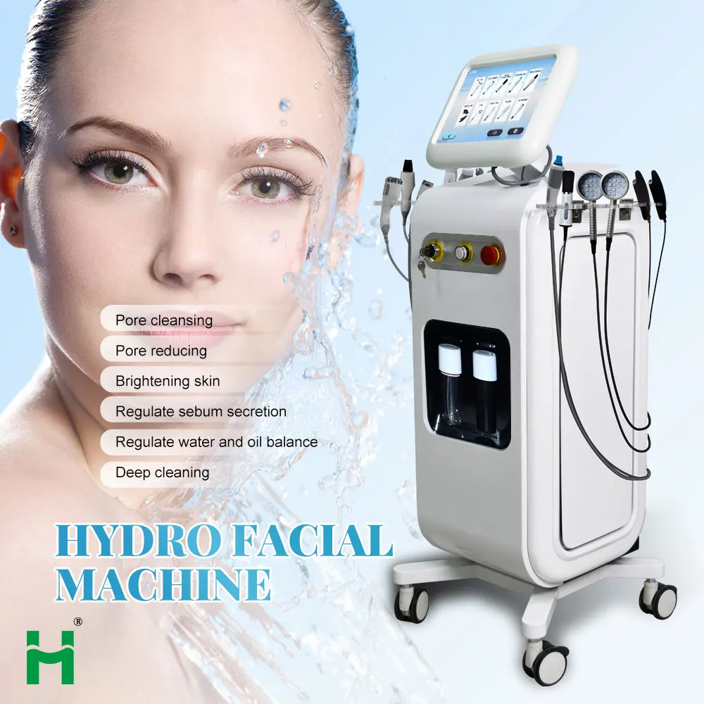 2026 10-in-1 Hydro Jet Facial Machine Hydra Dermabrasion Oxygen Jet Peel For Advanced Skin Rejuvenation