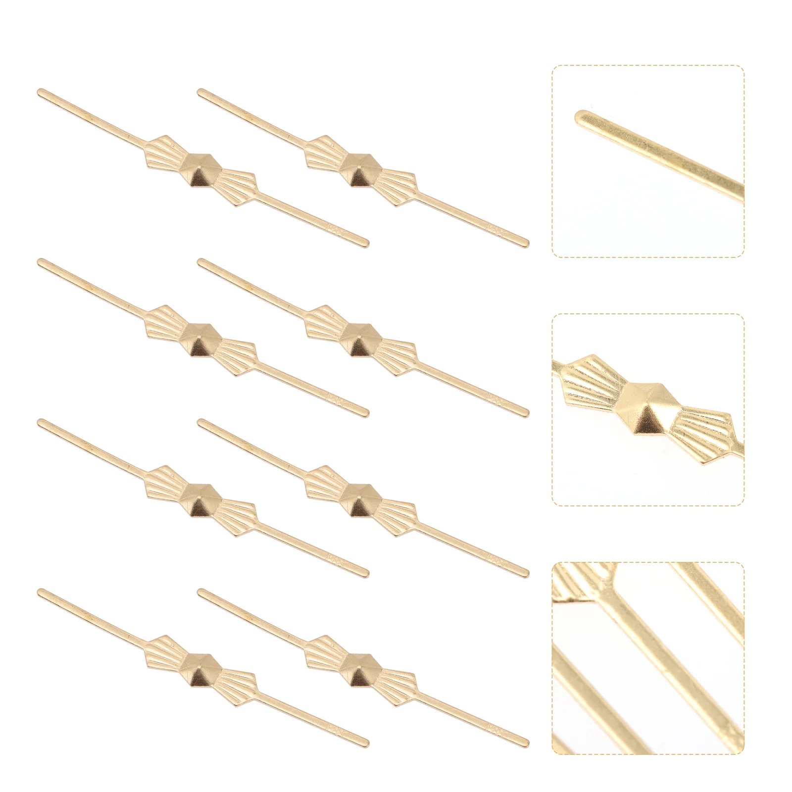 

200 Pcs Crystal Lamp Accessories Chandelier Part Bow Tie Connector Clips Parts Replacements Golden for Making Lamps