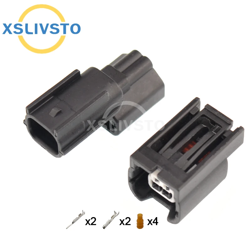 2 Pin Auto waterproof connector back-up lamp plug socket small lights fog lamps 7283-2090-30 For Honda Nissan Infiniti