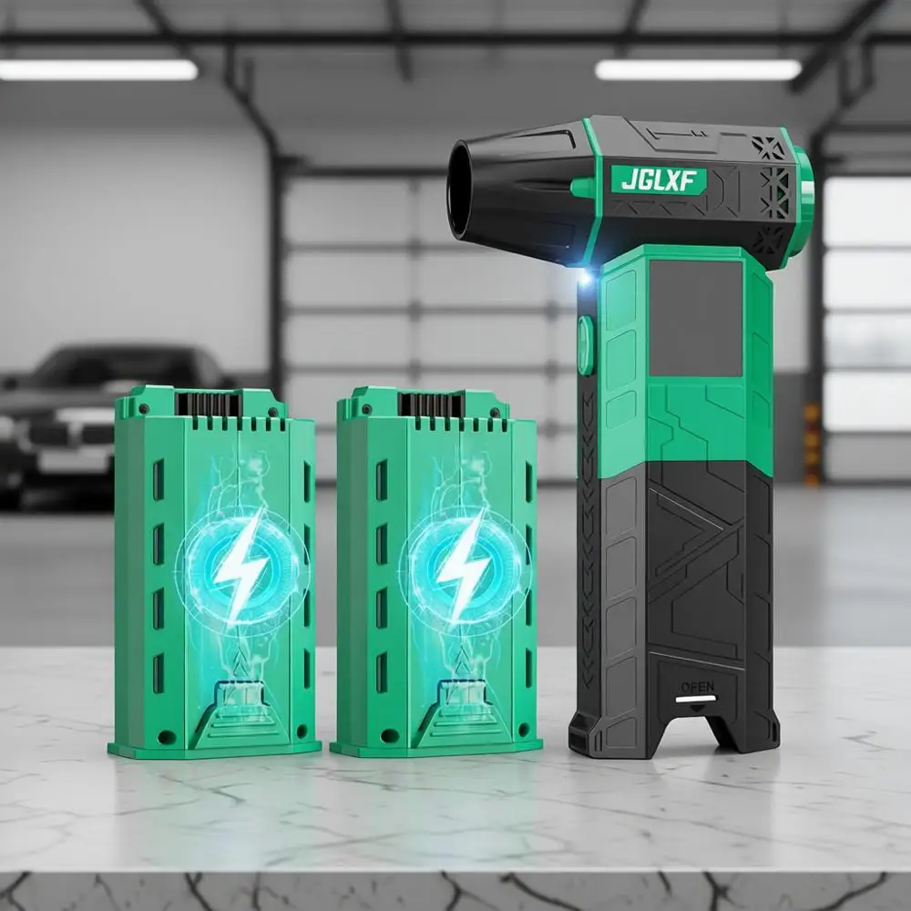 

Модернизированный пневматический очиститель 130000 об/мин с регулируемой скоростью, 2 съемных аккумулятора по 4000 мАч, электрический набор для чистки ПК/клавиатуры/автомобиля