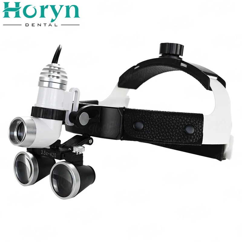 5W Den tal LED Surgical Loupes 3.5 Headlight Wireless Magnifier Magnifying Glasses Spot Headband Specific Headlamp