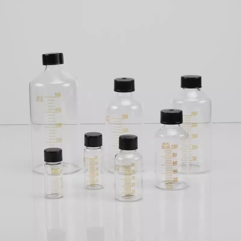 5ml to 1000ml Lab Graduated Round Borosilicate Glass Serum Reagent Bottle Graduation Sample Vials