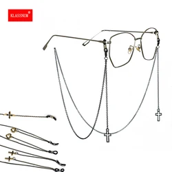 Fashion Cross Heart Pendant Glasses Chains Eyeglasses Metal Chain Sunglasses Spectacles Holder Cord Lanyard Necklace 75Cm New