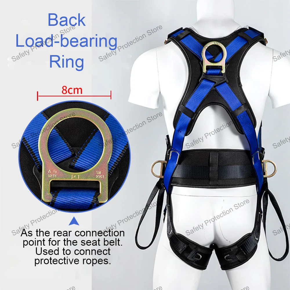 Five Point High-altitude Work Safety Harness Full Body Safety Belt Outdoor Climbing Training Construction Protection Equipment