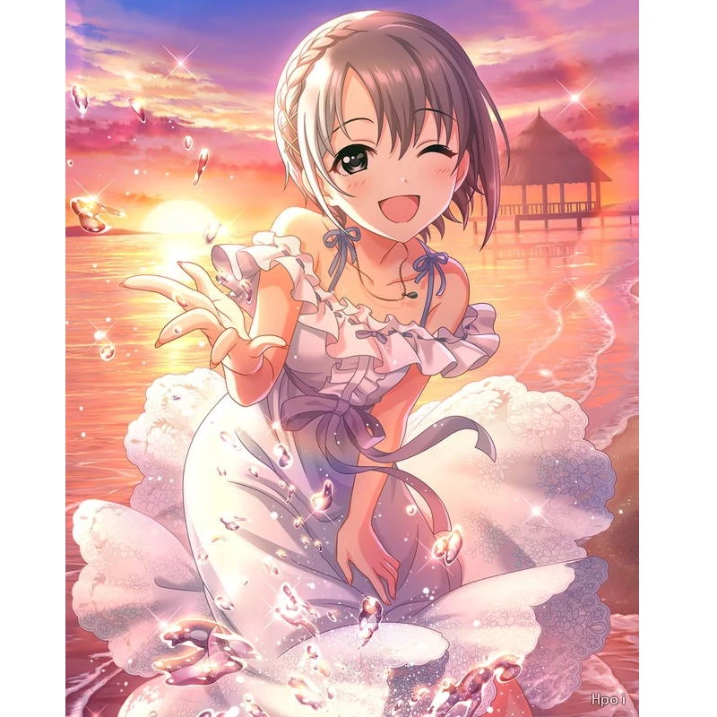 الأصلي بانداي بانبريستو The Idolm Ster سندريلا الفتيات العاطفية عدسة يوكي Okuura أنيمي عمل أرقام نموذج 14 سنتيمتر لطيف الشكل