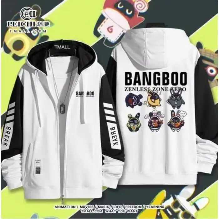 

Zenless Zone Zero The Bangboo Толстовка с капюшоном Косплей Осень Зима Мужчины Женщины Пальто Свободная куртка Топы Аниме