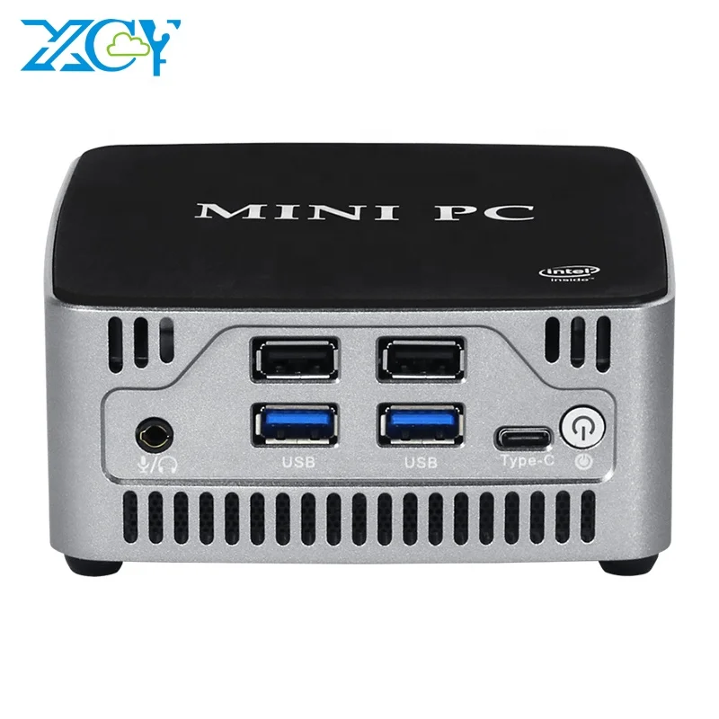 XCY Mini PC 11 Gen i7 1165G7 2 LAN Dual Memory Channel M.2 SSD Type-C industrial computer pc