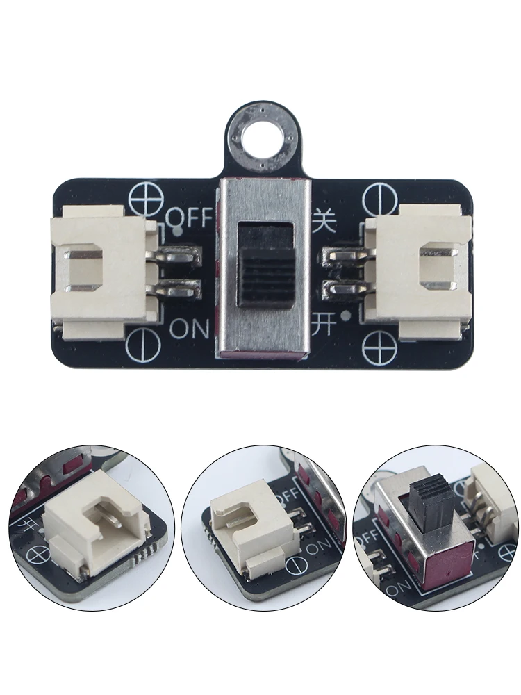 Moduł przełącznika zasilania Bambu CyberBrick, pojedynczy element, złącze 2-pinowe XH2.54 - XA007, Makerworld Creative, model drukowany 3D, komponent — zdjęcie produktu 7