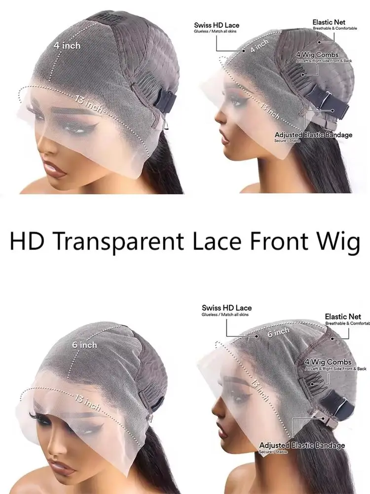 Burmese Curly Human Hair Wigs 12A Vietnamese Hair 13X6 Hd Transparent Lace Front Wig Vietnamese Raw 100% Human Hair 200% Density image 6