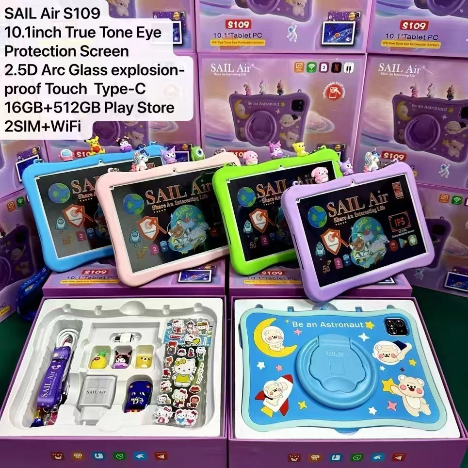 Super Cheap  High Quality Low-cost Kids Tablet 10 Inch 16+512GB Android 13  Learning Games Take Photos Kids Tablet Education