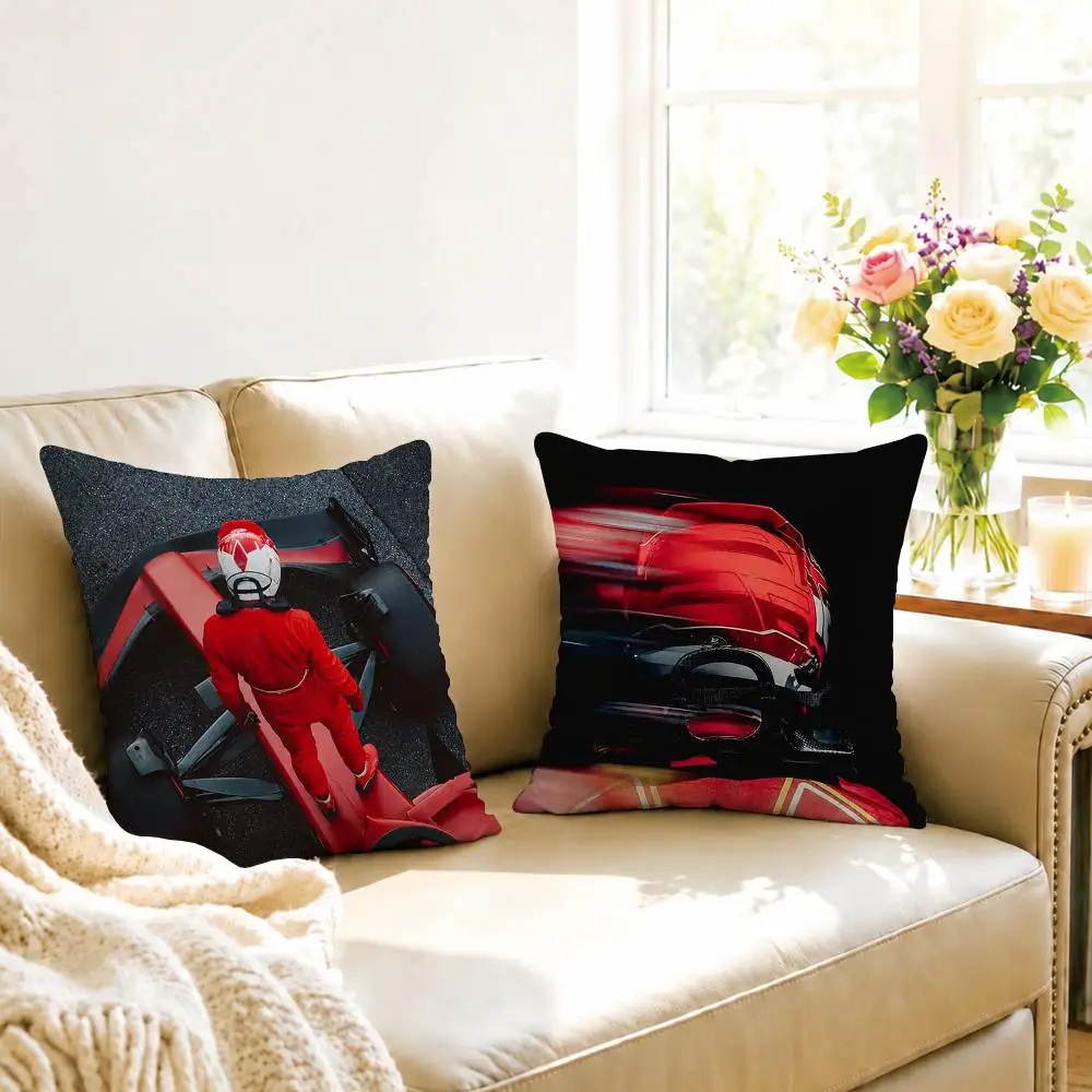 Ace driver Charles Leclerc Pillow Case Square Double-Sided Sofa Cushion Cover Bedroom Bedside Pillow Gift