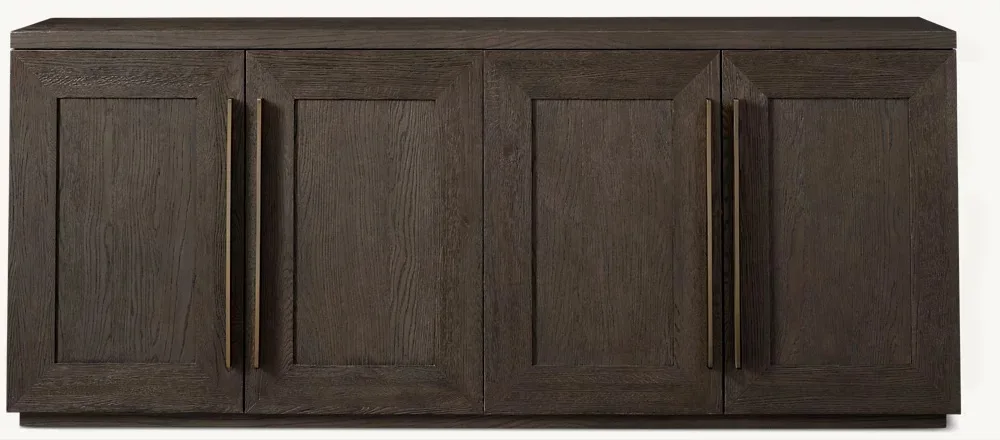 

Rural solid wood dining side cabinet Simple solid wood TV cabinet Nordic light luxury locker Audio-visual cabinet