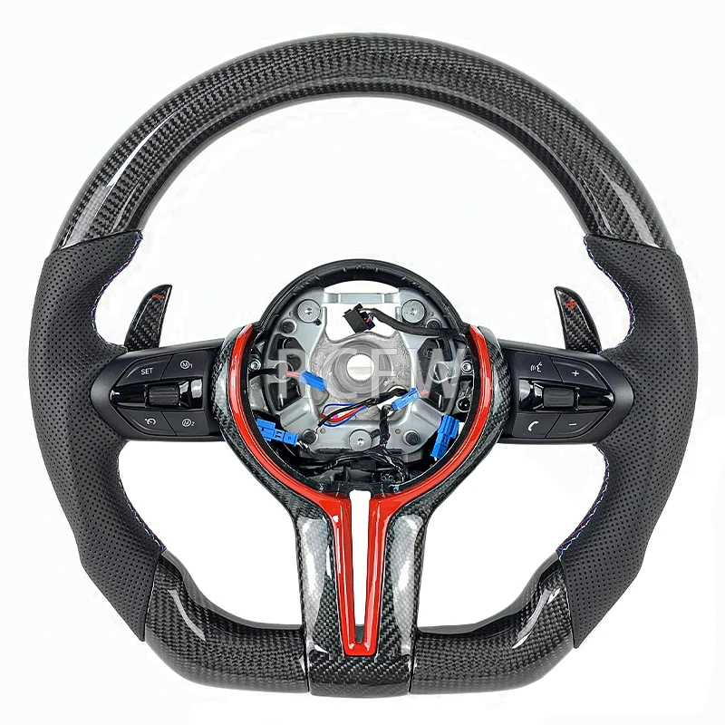 Automotive Sport Carbon Fiber Steering Wheel For BMW X1 X2 X3 X4 F06 F07 F10 F15 F15 F20 F21 F22 F30 F31 F32 F16 M3 M4 M5