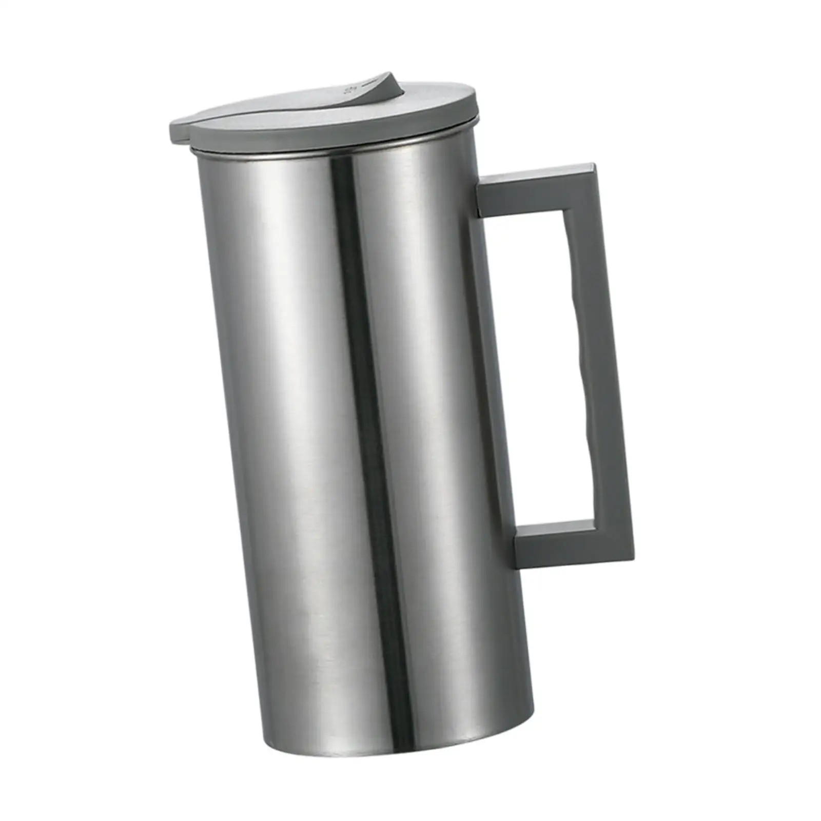 Large Capacity Water Pitcher Stainless Steel Tea Coffee Pot Thermal Drink Jug Metal Cup Alternative for Home Kitchen Office