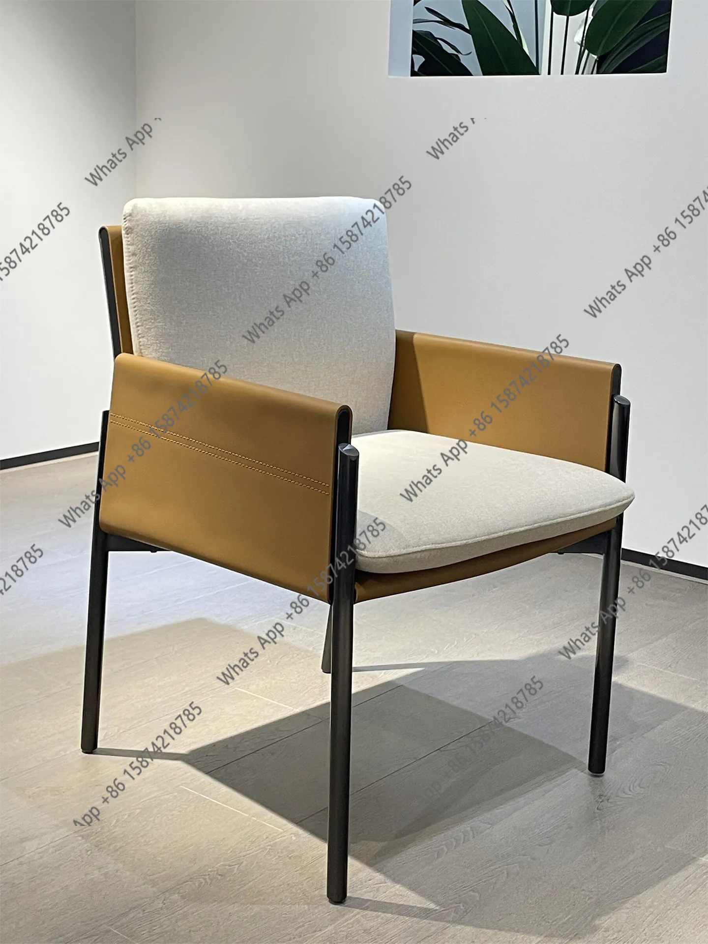 Original modern book chair Italian light luxury high-end desk matching chair tea table master chair