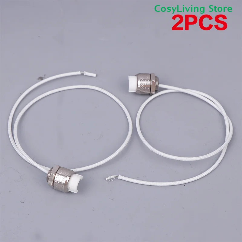 2Pcs Silver R7S Ceramic Lamp Holder For LED Lighting Lamp Tube Heating Tube Test Machine Head Lamp Tube Holder