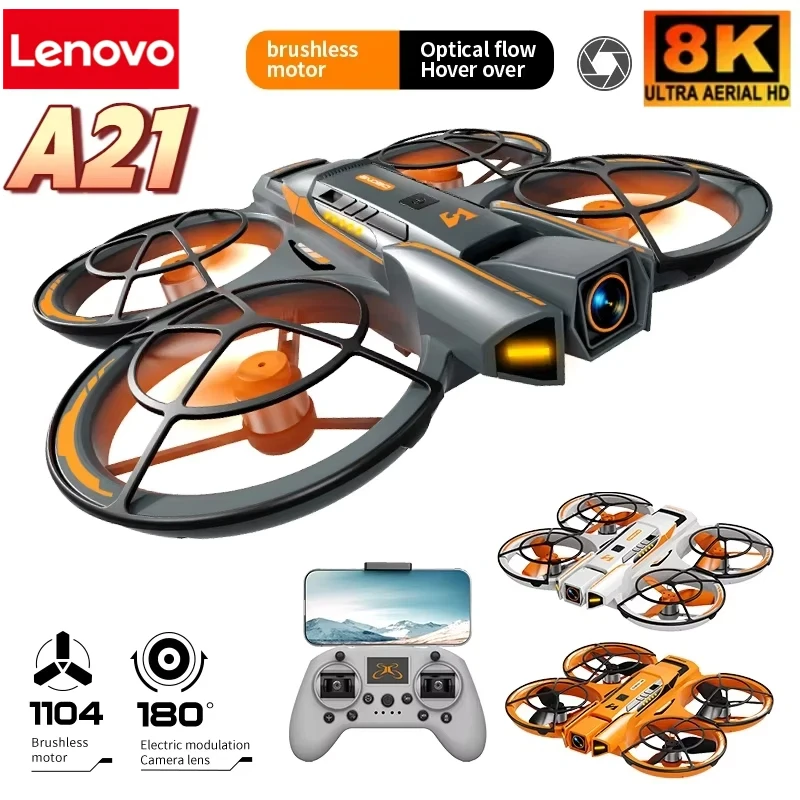 Lenovo A21 Pro VR Drone 8K Profeissional Aerial HD Dual Camera Intelligent Opstacle Avoidance Brushless Power Foldable FPV UAV