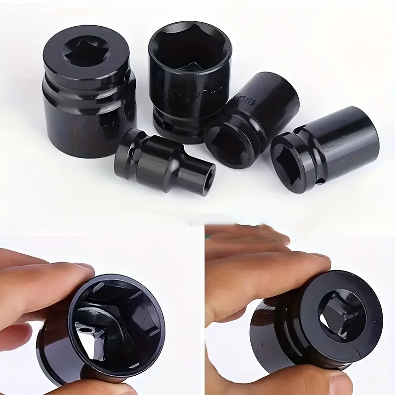 10 Stück 8–17 mm/8–24 mm Steckschlüssel-Werkzeug, Schlagschrauber-Adapter, Handwerkzeug-Steckschlüsselsatz, kurzes, verdicktes Material aus Kohlenstoffstahl – Detail 3