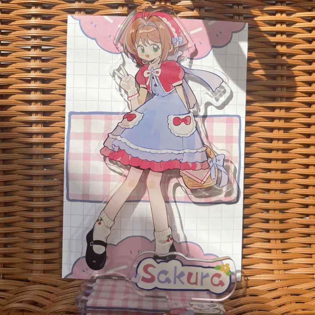 Card Captor Sakura Acrylic Stand Figure KINOMOTO SAKURA Anime Peripheral Good-looking Creative Party Series Desktop Ornament New