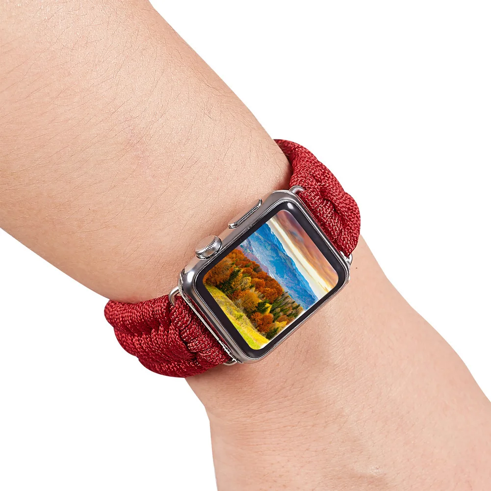 Correa deportiva de nailon para Apple Watch Ultra 2, correa S10 de 46mm, 42mm, 45mm, 40mm, 41mm y 44mm para iWatch Series 9 8 7 6 SE 5 4