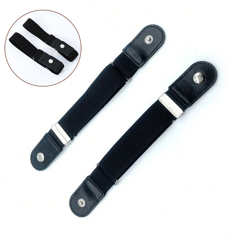 2PCS Buckle-Free Elastic Belt Unisex Invisible Stretch Waist Belt for Jeans Pants No Bulge Hassle-Free Comfortable