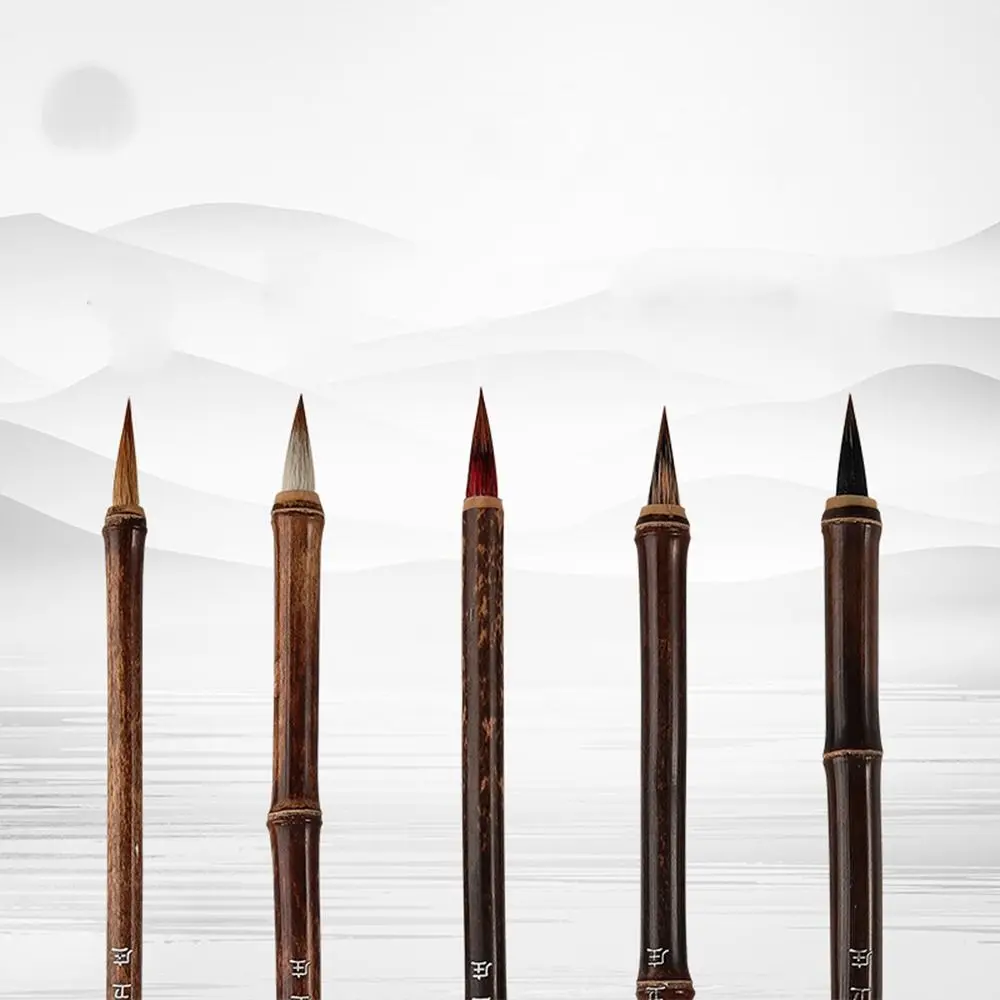 Traditional Bamboo Student Artist Drawing For Art Script Writing Brush Chinese Brushes Painting Practice Calligraphy Brushes
