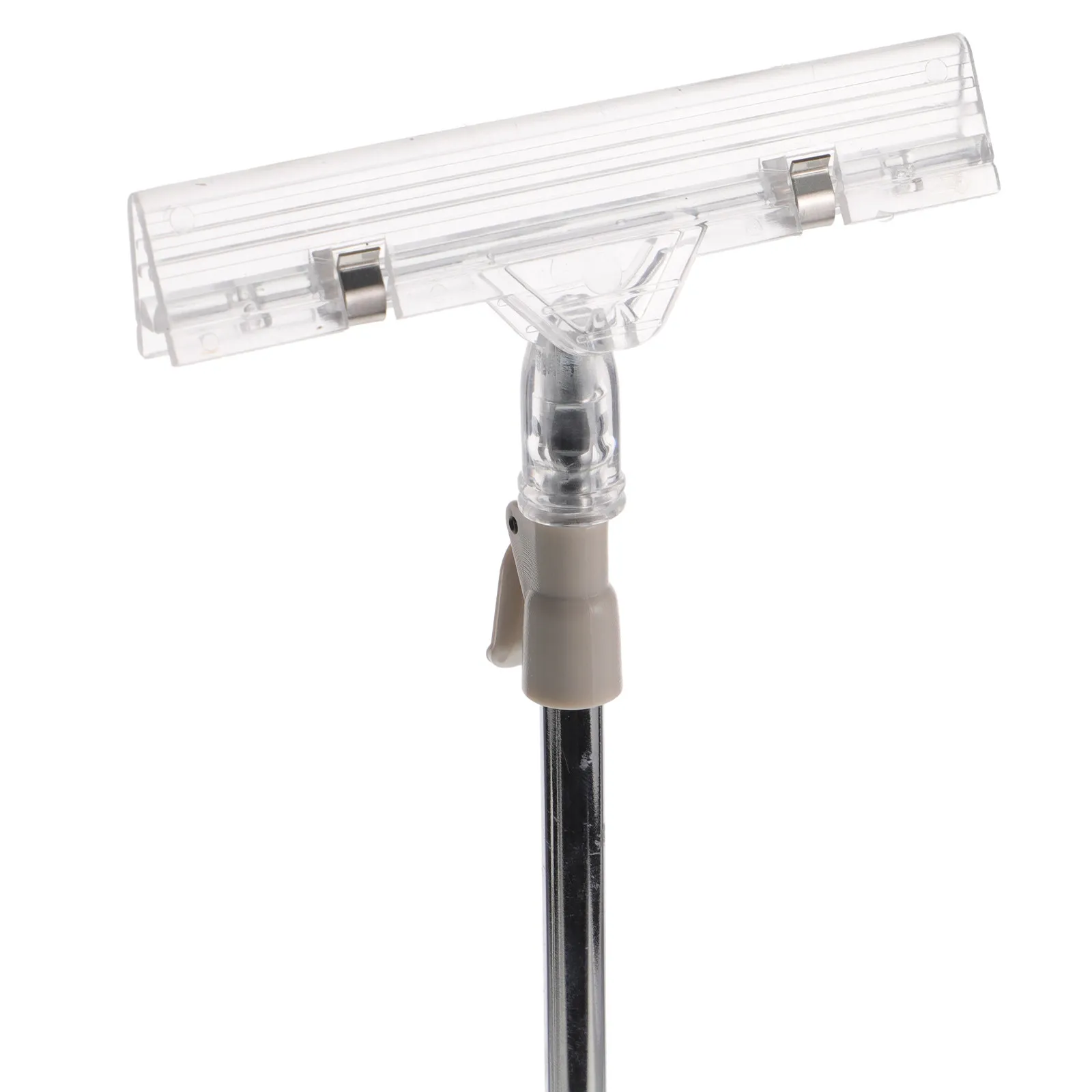 

ABS Stainless Steel T Shaped Adjustable Desktop Poster Stand Clip Banner Holder Display Stand for Advertising Promotional Signs
