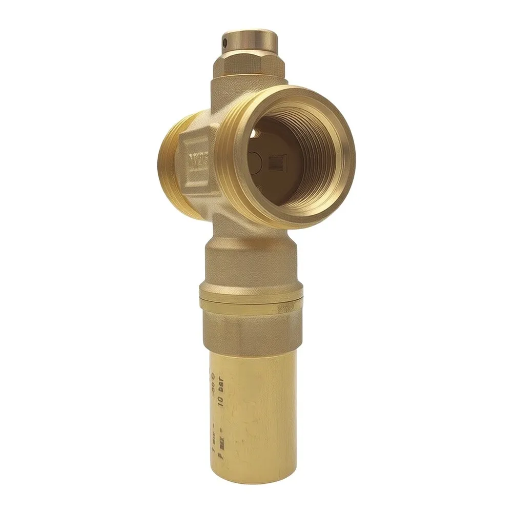 Antifreeze Protection Drain Valve for Floor Heating DN25 1 inch Brass Construction Compatible with Standard Hydronic Circuits
