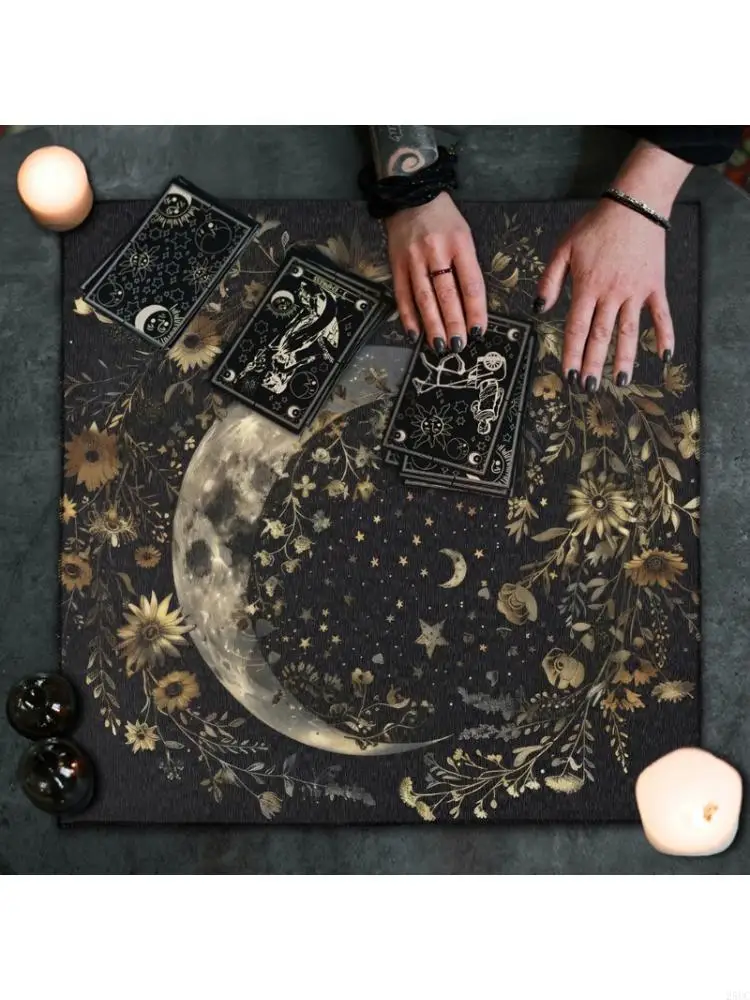  Luxurious Velvets Tarots Cloth Soft Velvets Divination Mats Mystical Symbols