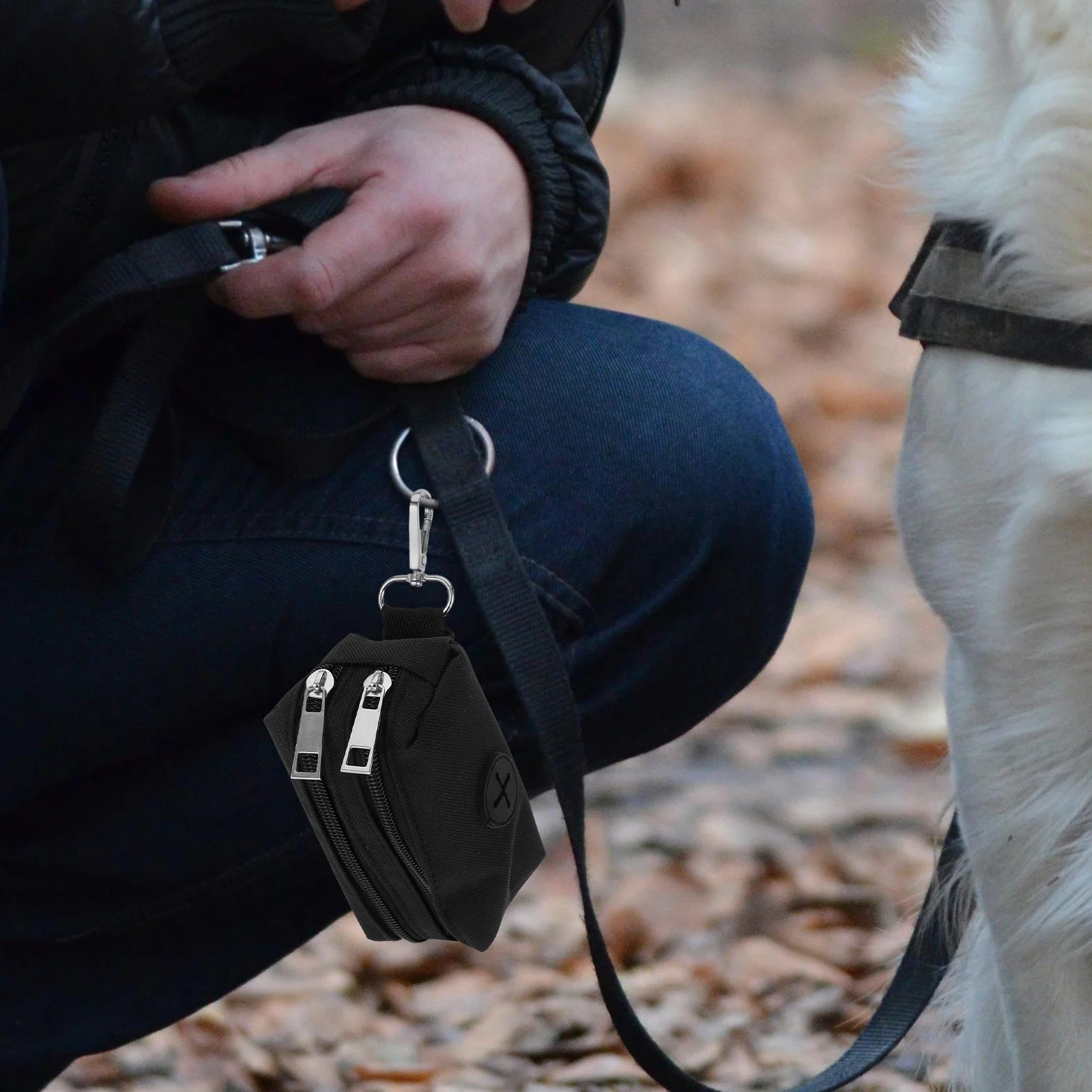 

1Set Dog Poop Bag Holder for Leash Oxford Cloth Pet Poop Bags Dispenser Large Dog Waste Bag Carrier Outdoor Use Convenient