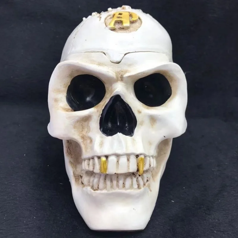 Pirate skull head fashion creative ashtray home gadgets  smoke smokeless ashtray portable ashtray ashtray outdoor cenicero