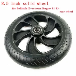 Original Rear Wheel For KUGOO S1 S2 S3 Folding Electric Scooter spare part 8.5 inch solid tyre wheels