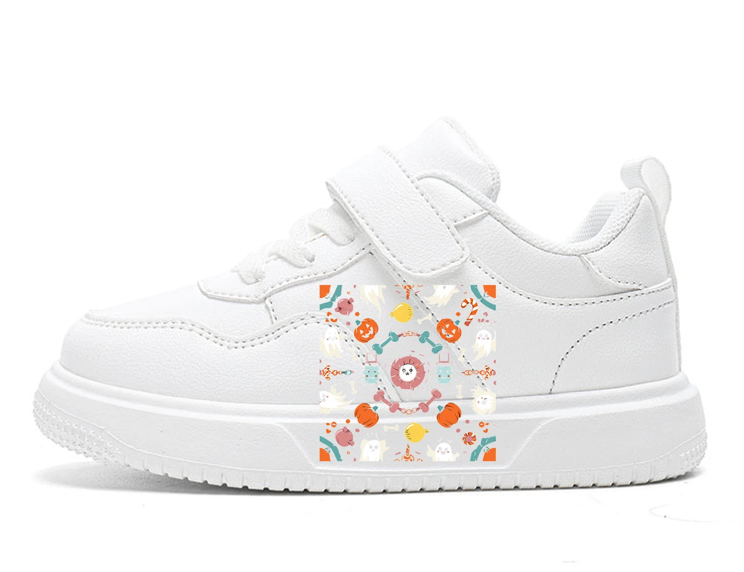 

Kids Spring/Autumn New Boys Girls Sports Shoes Tenis Sneakers Casual Board Shoes Leather Soft Soled Children Small White Shoes